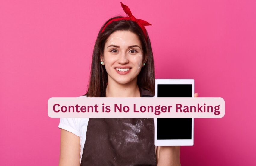 Content is No Longer Ranking